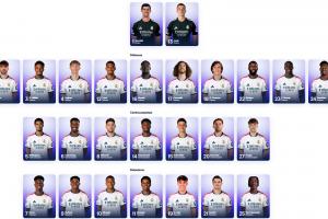 皇马公布新赛季号码：库库17号、迪奥曼德25、B席20、邓弗里斯24